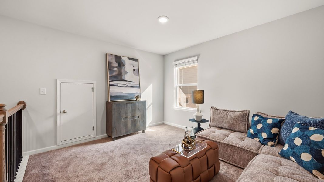 Representative furnished interior of a home built from the Lassiter by DRB Homes in Bellerose, Gibsonville (Image 13).
