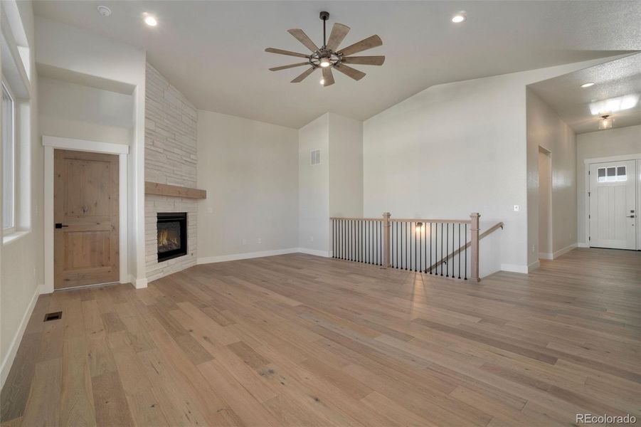 Vaulted Ceiling in Living Room