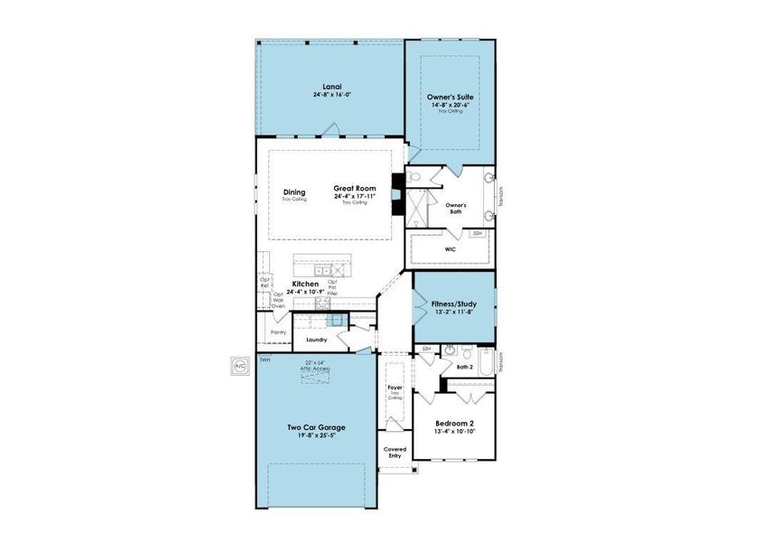 2D floor plan layout of this home in Cresswind at Spring Haven, Newnan, GA (Image 4). 2D floor plan layout of this home in Cresswind at Spring Haven, Newnan, GA (Image 4).