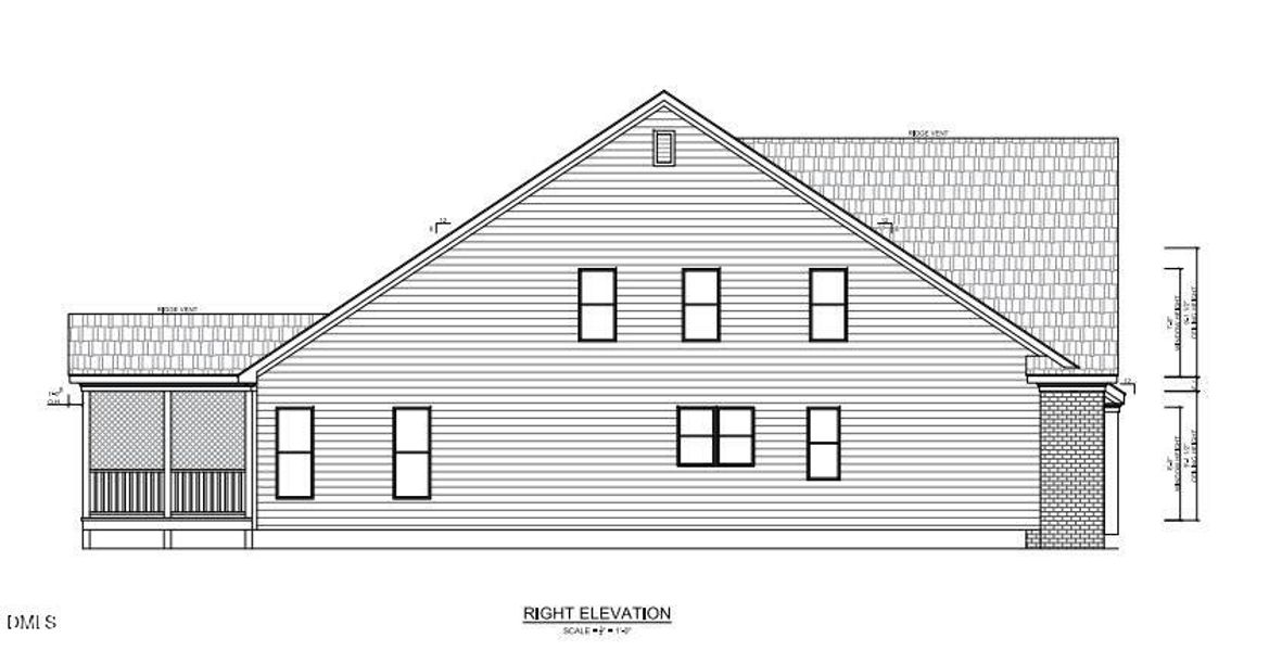 Right Elevation - Mason