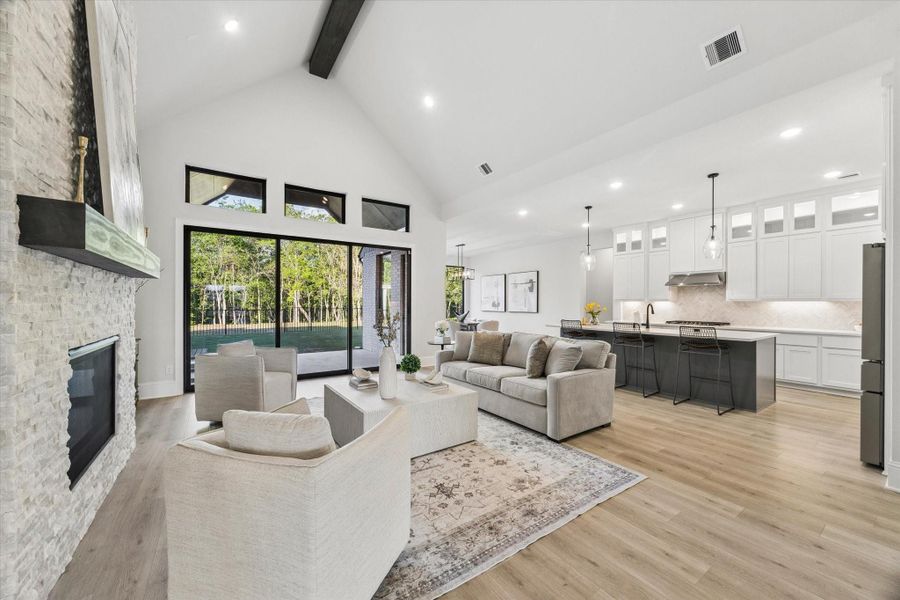 Furnished interior view inside a new home in , Fulshear (Image 7).