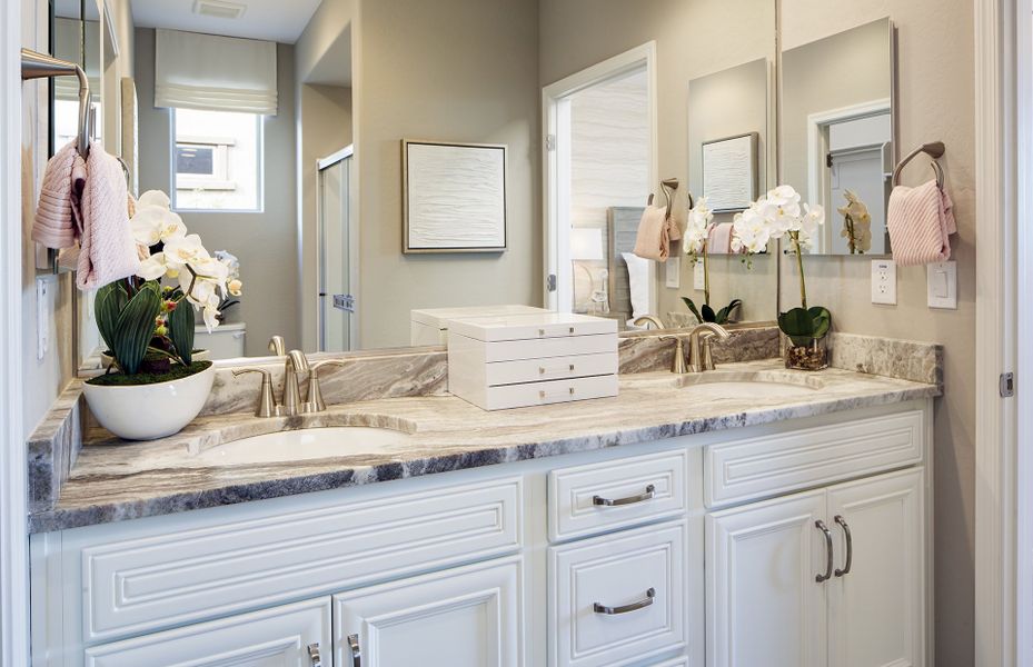 Owner's Bath with Dual Vanity Sinks