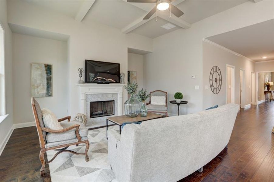 Furnished interior view inside a new home in Terraces at Paravel, Acworth (Image 5).