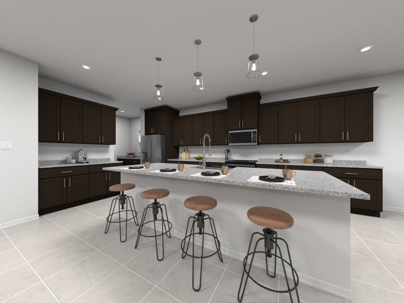 Rendering of the Griffin kitchen.