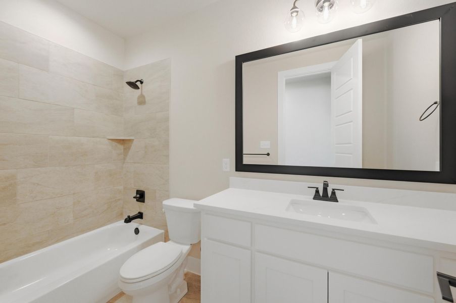 Furnished interior view inside a new home in Coyote Crossing, Godley (Image 16).