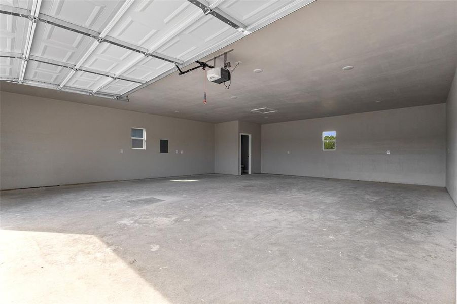 5 Car garage with half bath