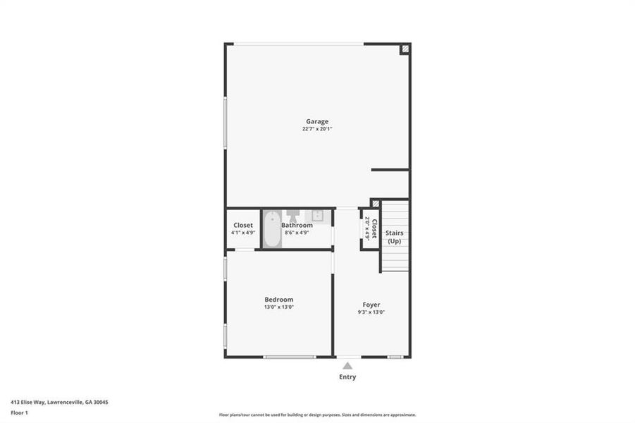 2D floor plan layout of this home in , Lawrenceville, GA (Image 5).