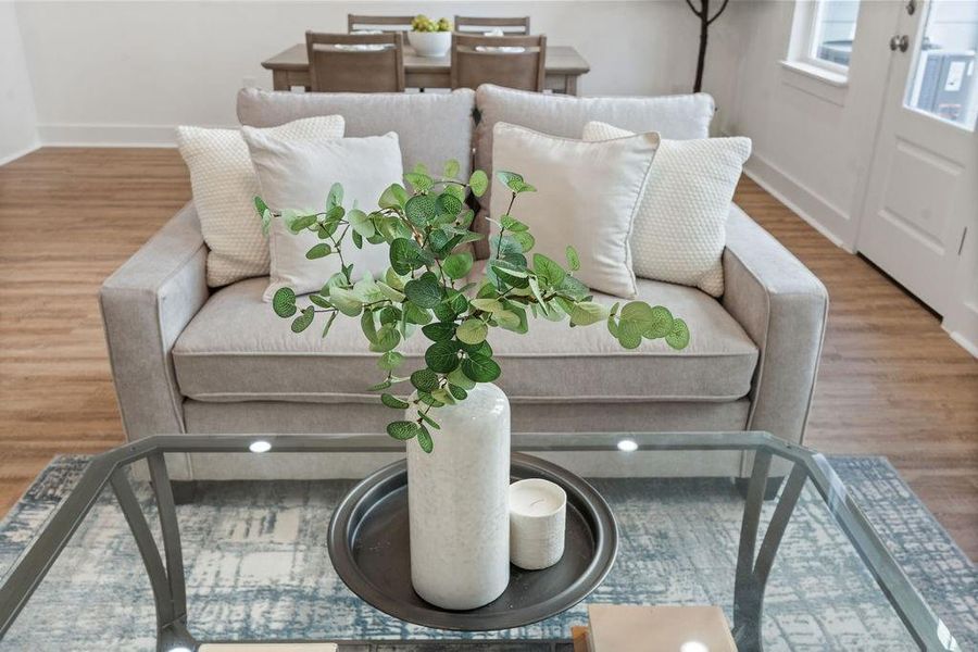Close-up of interior finishes inside a home in , Houston (Image 37).