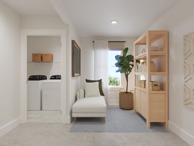 Furnished interior view inside a new home in Avery Farms - Ridge Series, Murfreesboro (Image 4).