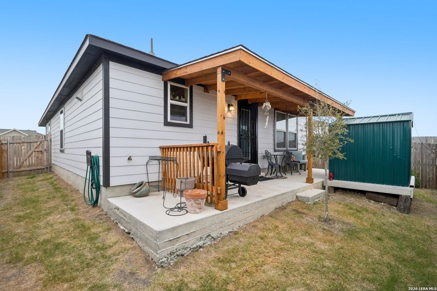 Exterior details and patio area of a home in , San Marcos (Image 3).