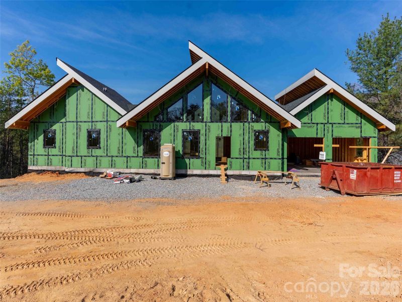 In-progress construction of a new home in , Mill Spring, NC (Image 9).