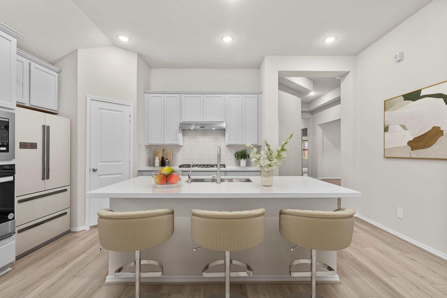 Furnished interior view inside a new home in The Highlands, Porter (Image 10).