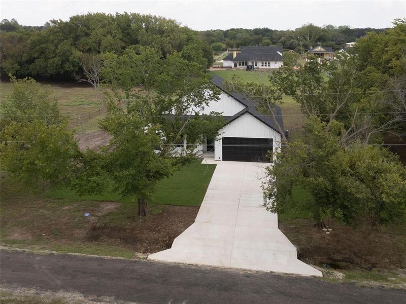 Birds eye view of property