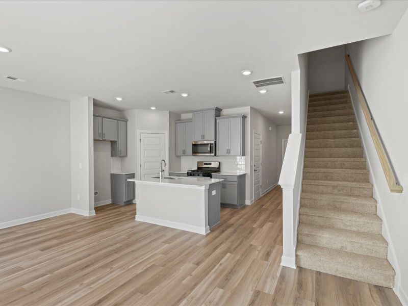 Furnished interior view inside a new home in Valentine Townes, Greer (Image 4).