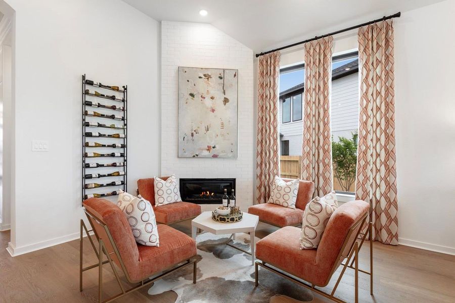 Furnished interior view inside a new home in Legacy, League City (Image 11).