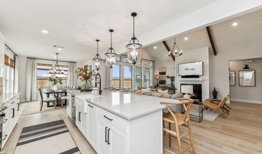 Kitchen overlooking great room