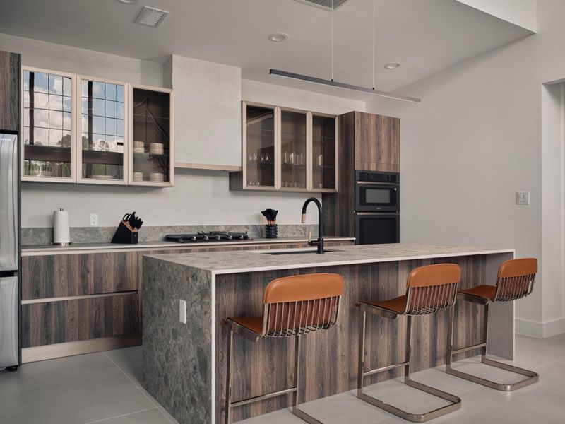 Beautiful European kitchen with Italian cabinets and drawers