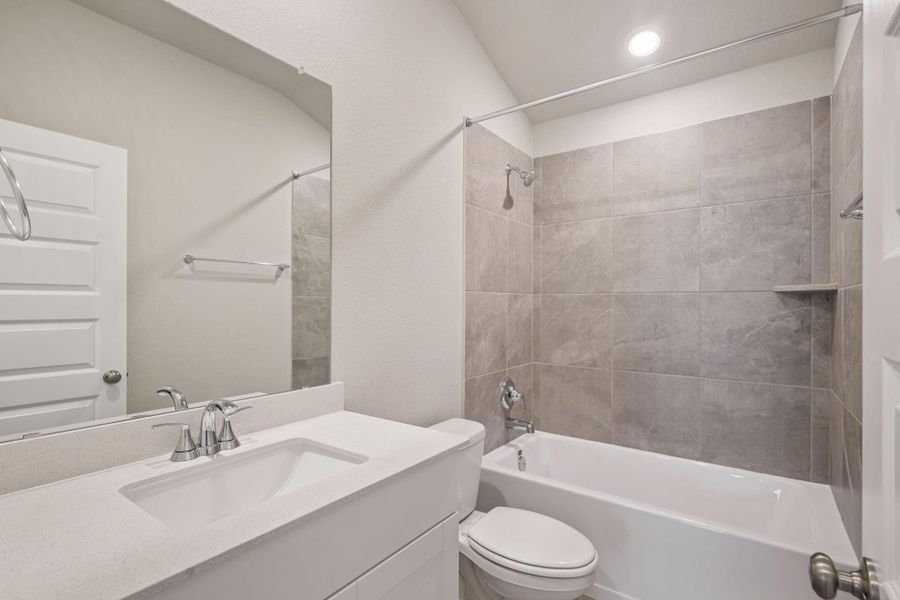 Photo is not of the actual home, but is an inspirational photo of builder’s model home and may depict options, furnishings, and/or decorator features that are not included