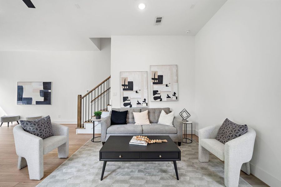 Furnished interior view inside a new home in , Houston (Image 31).