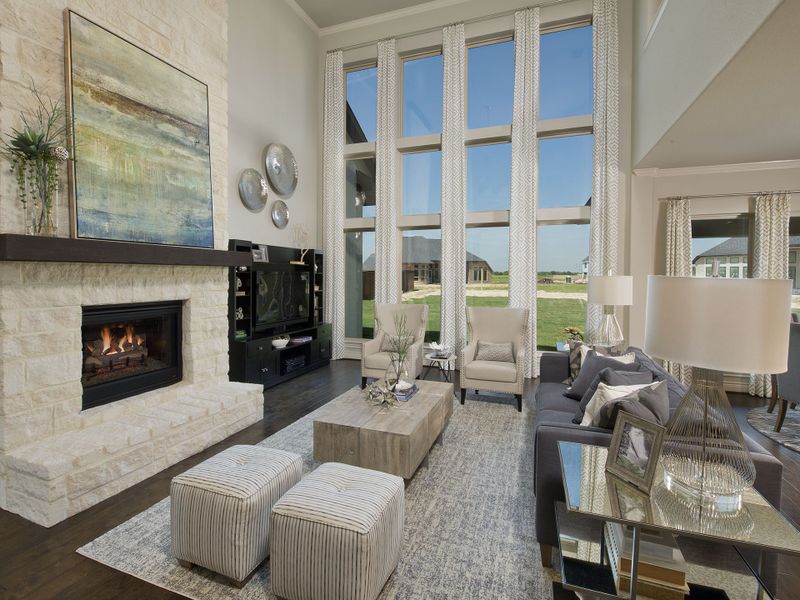 Representative furnished interior of a home built from the 4931S by Perry Homes in Santa Rita Ranch Tierra Rosa, Liberty Hill (Image 10).