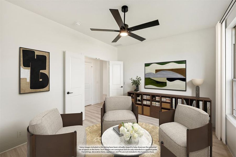 Furnished interior view inside a new home in Star Ranch Classic 50, Godley (Image 15). Furnished interior view inside a new home in Star Ranch Classic 50, Godley (Image 15).