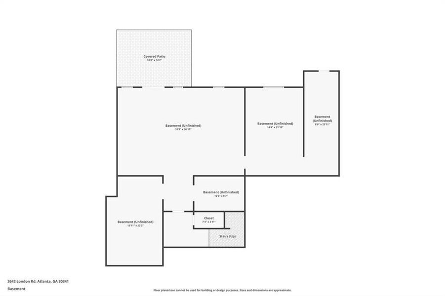 2D floor plan layout of this home in , Atlanta, GA (Image 6). 2D floor plan layout of this home in , Atlanta, GA (Image 6).