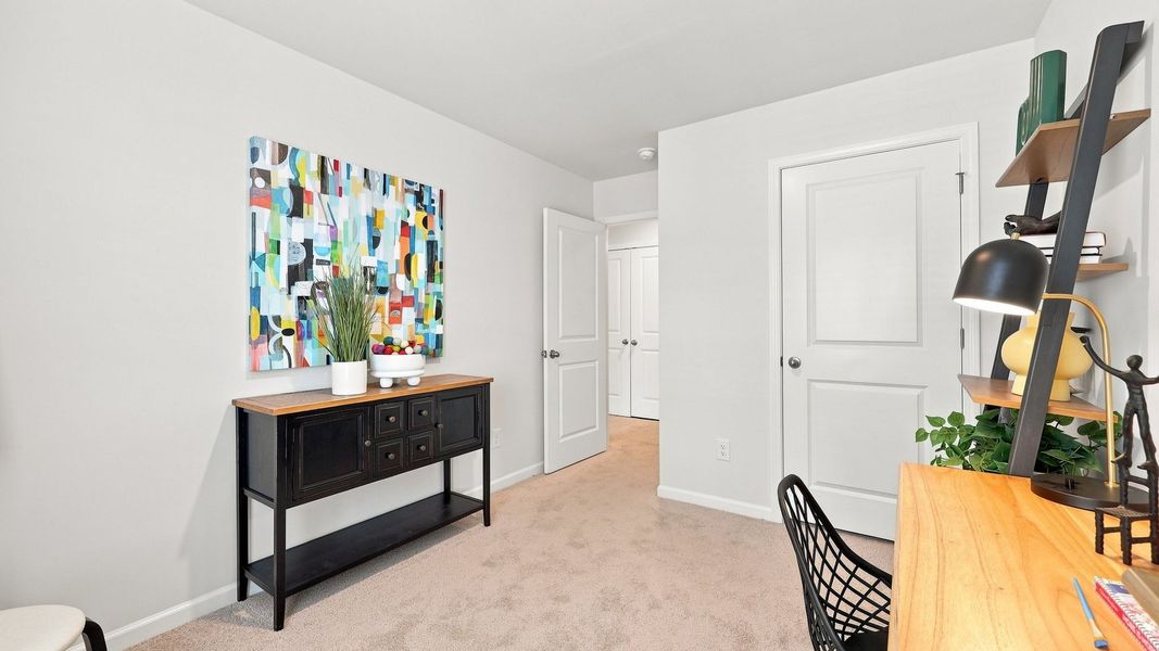 Furnished interior view inside a new home in The Townes at Hunter Hill, Rocky Mount (Image 22).