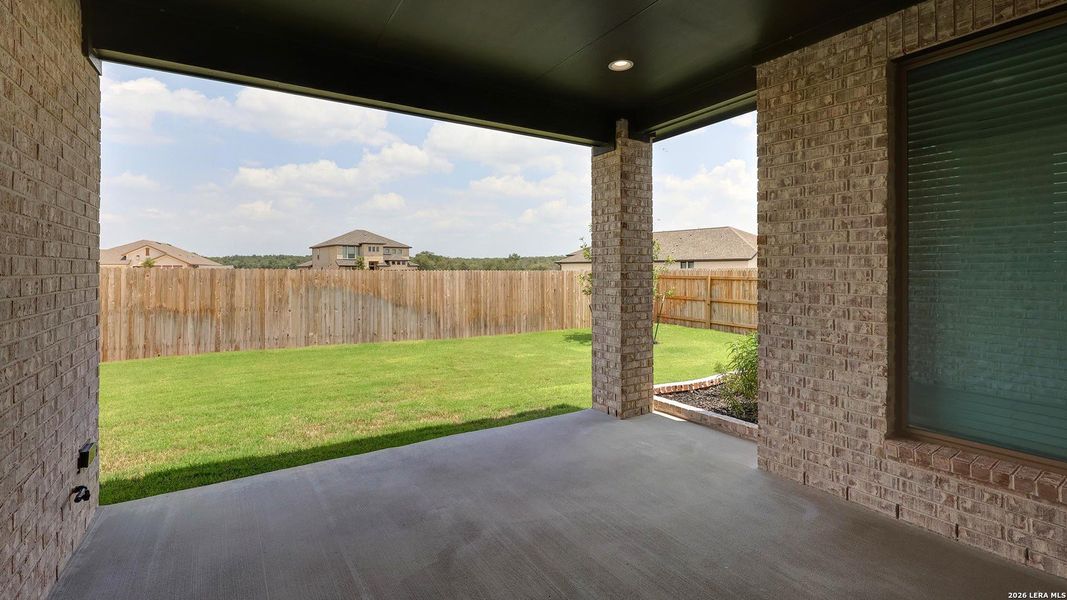 Exterior details and patio area of a home in Alsatian Oaks, Castroville (Image 22).