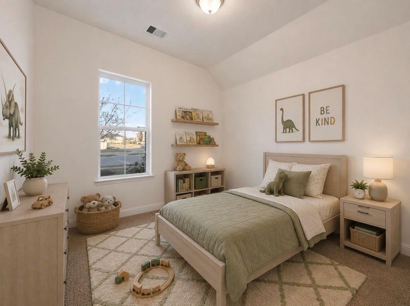 Secondary Bedroom (virtually staged)