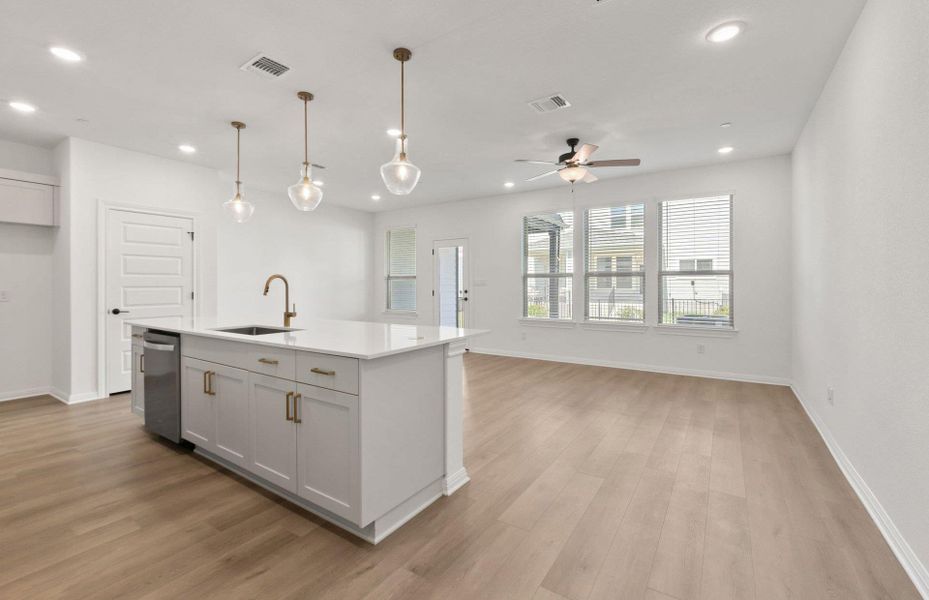 Furnished interior view inside a new home in Whitestone Preserve, Cedar Park (Image 14). Furnished interior view inside a new home in Whitestone Preserve, Cedar Park (Image 14).
