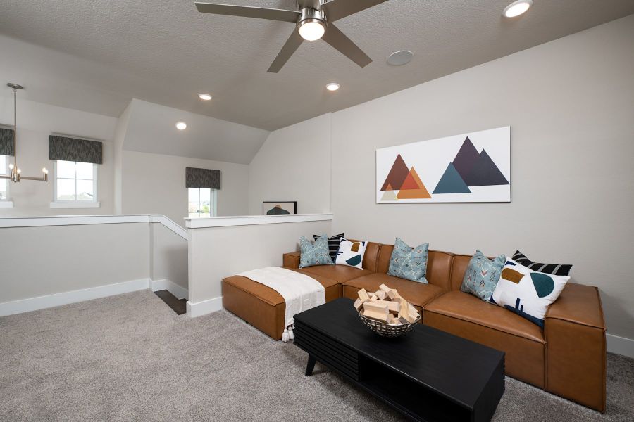 Representative furnished interior of a home built from the Poppy by Tri Pointe Homes in The Retreat at Harvest, Argyle (Image 7).
