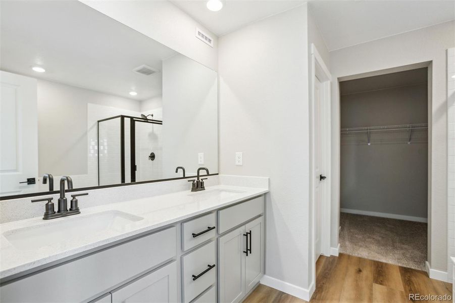 Furnished interior view inside a new home in Second Creek Farm, Commerce City (Image 3). Furnished interior view inside a new home in Second Creek Farm, Commerce City (Image 3).