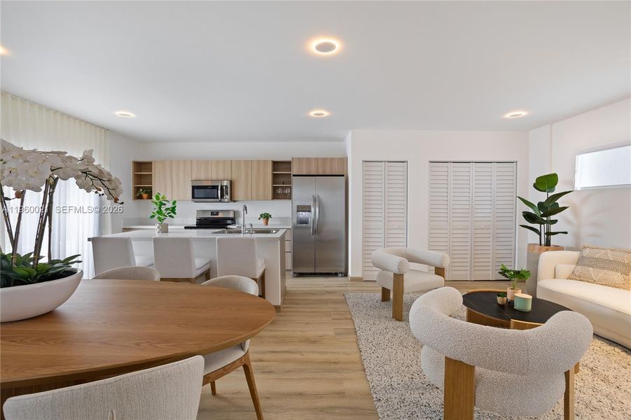 Furnished interior view inside a new home in , Florida City (Image 7). Furnished interior view inside a new home in , Florida City (Image 7).