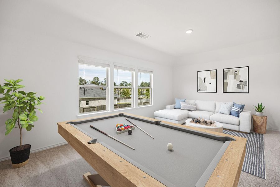 Furnished interior view inside a new home in Montgomery Bend, Montgomery (Image 14).