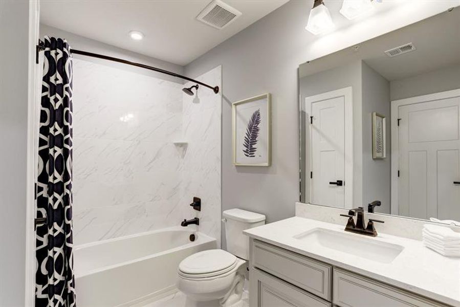 Furnished interior view inside a new home in Lakes at Riverbend, Navassa (Image 14).