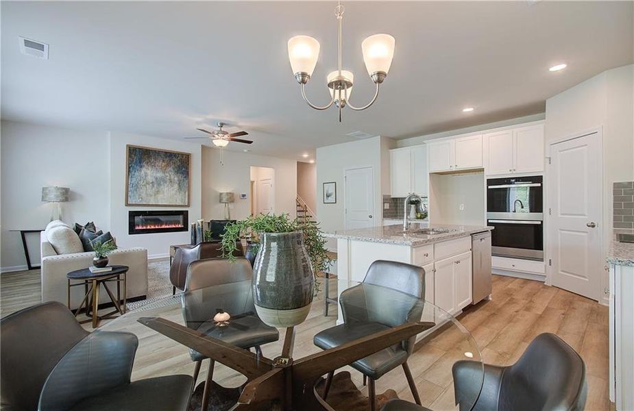 Furnished interior view inside a new home in Kingsmere Estates, Loganville (Image 43).