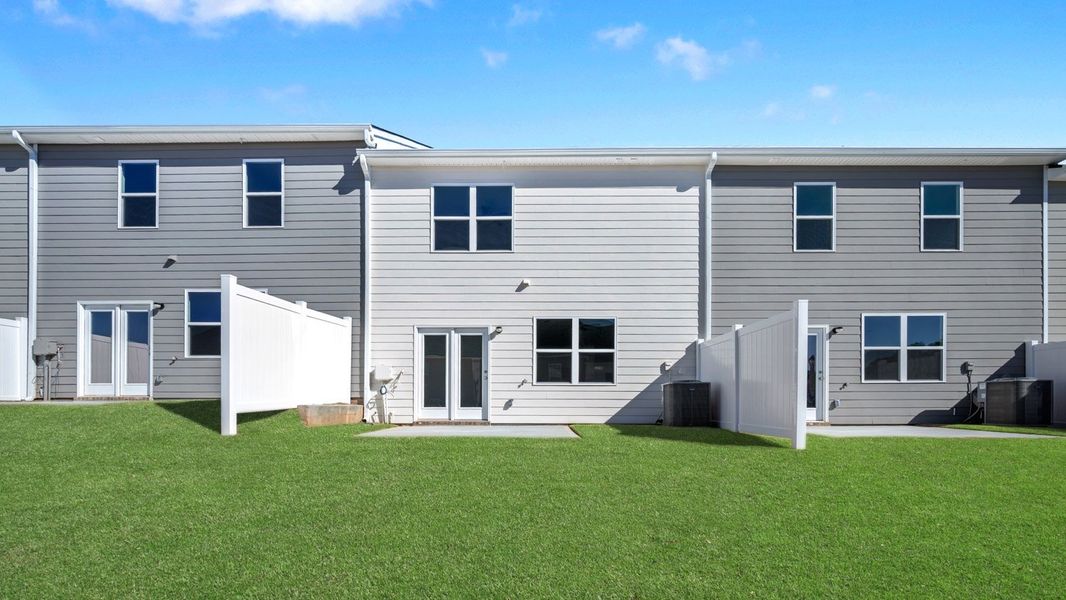 Exterior details and patio area of a home in Inverness at Sugarloaf, Lawrenceville (Image 3). Exterior details and patio area of a home in Inverness at Sugarloaf, Lawrenceville (Image 3).