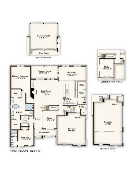 2D floor plan layout for the Bristol by Grant & Co in White Oak, Arlington, TN (Image 3). 2D floor plan layout for the Bristol by Grant & Co in White Oak, Arlington, TN (Image 3).