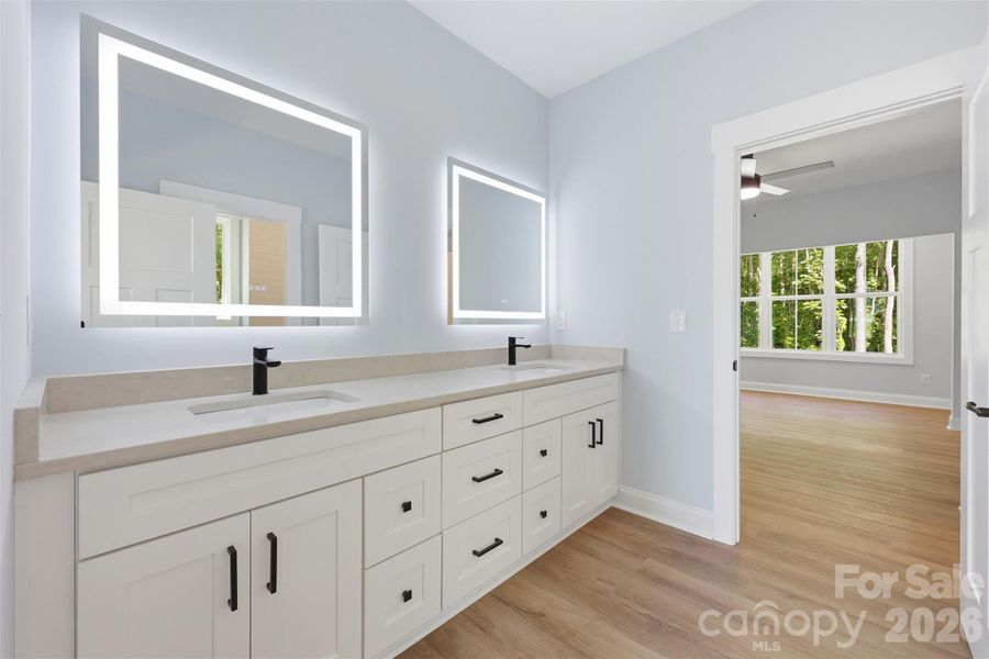 Furnished interior view inside a new home in , Clover (Image 34). Furnished interior view inside a new home in , Clover (Image 34).