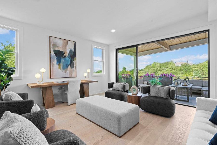 Furnished interior view inside a new home in Sunridge, Austin (Image 10).