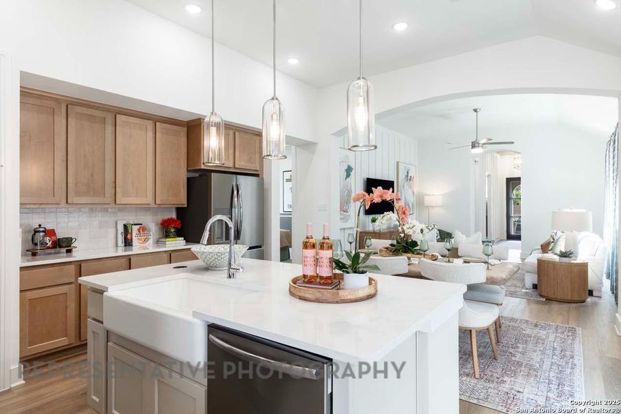 Furnished interior view inside a new home in Prominence, San Antonio (Image 10).