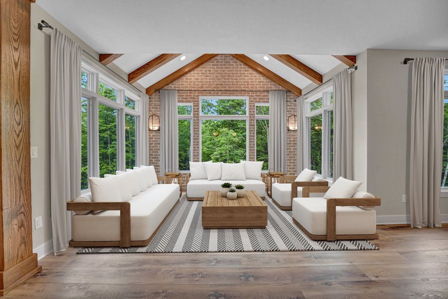 Representative furnished interior of a home built from the The Lexington by Forbes Capretto Homes in Birdsong Estates, Orchard Park (Image 13).