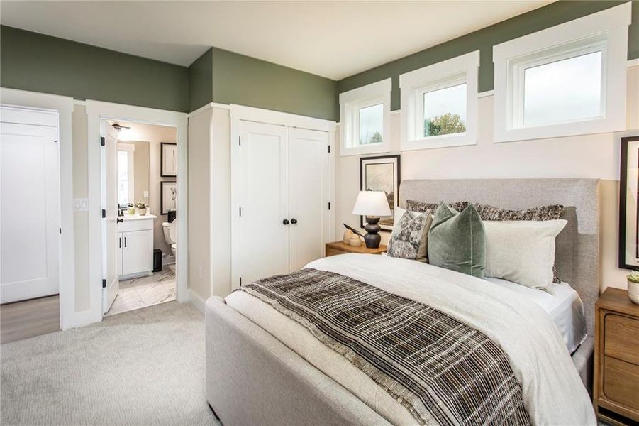 Furnished interior view inside a new home in Hopewell Reserve, Cumming (Image 17).