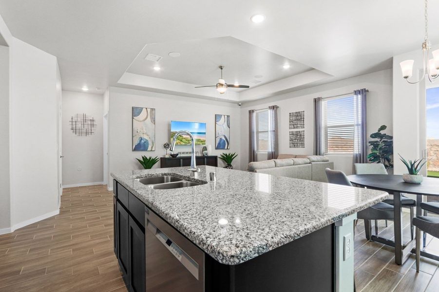 Representative furnished interior of a home built from the Shalem by Hakes Brothers in Hillside Park, El Paso (Image 9).
