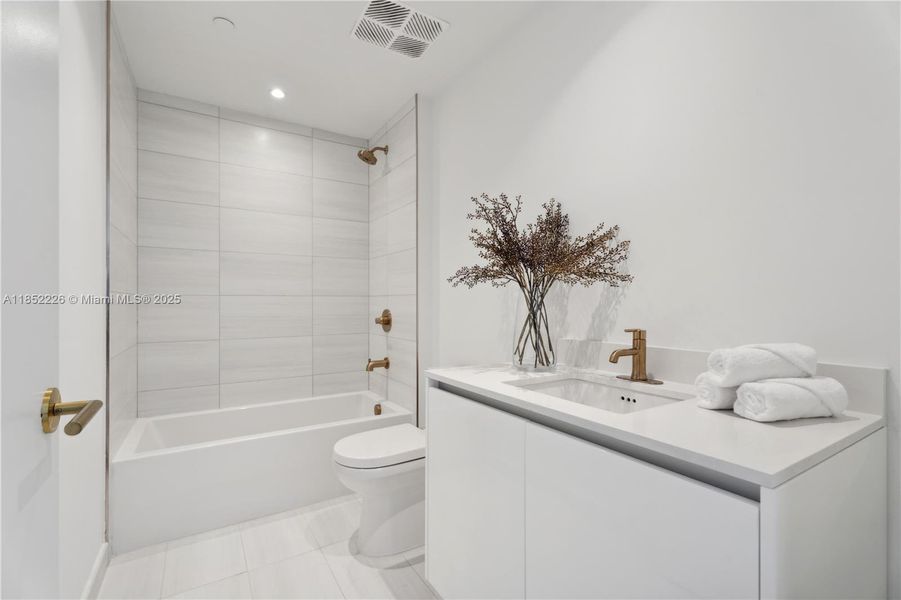 Furnished interior view inside a new home in , Miami (Image 8).