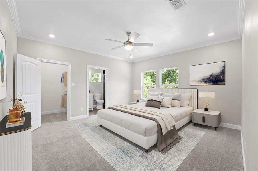 Furnished interior view inside a new home in , Dallas (Image 9).