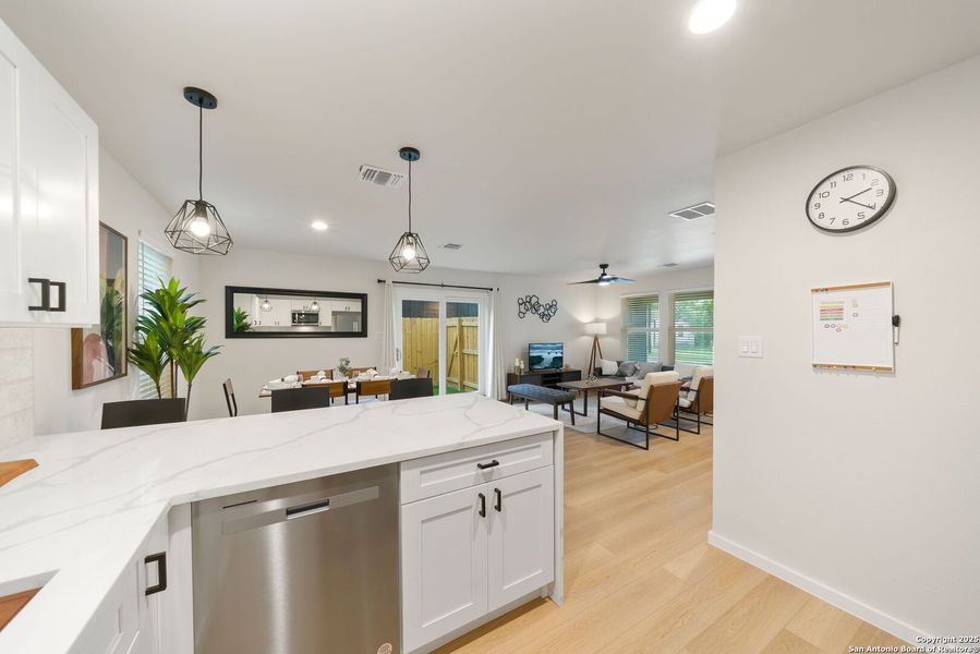 Furnished interior view inside a new home in , San Antonio (Image 15). Furnished interior view inside a new home in , San Antonio (Image 15).