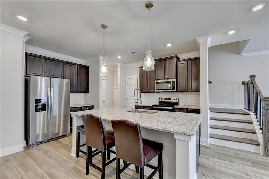 Furnished interior view inside a new home in , Auburn (Image 34).