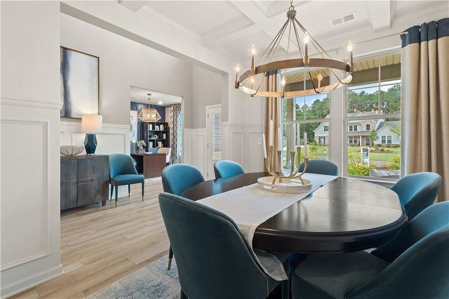 Furnished interior view inside a new home in Riverbend Overlook, Fayetteville (Image 5).