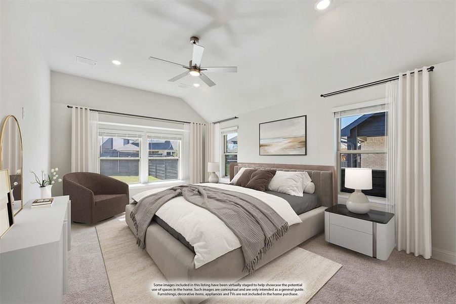 Furnished interior view inside a new home in Union Park Classic 60, Little Elm (Image 6).